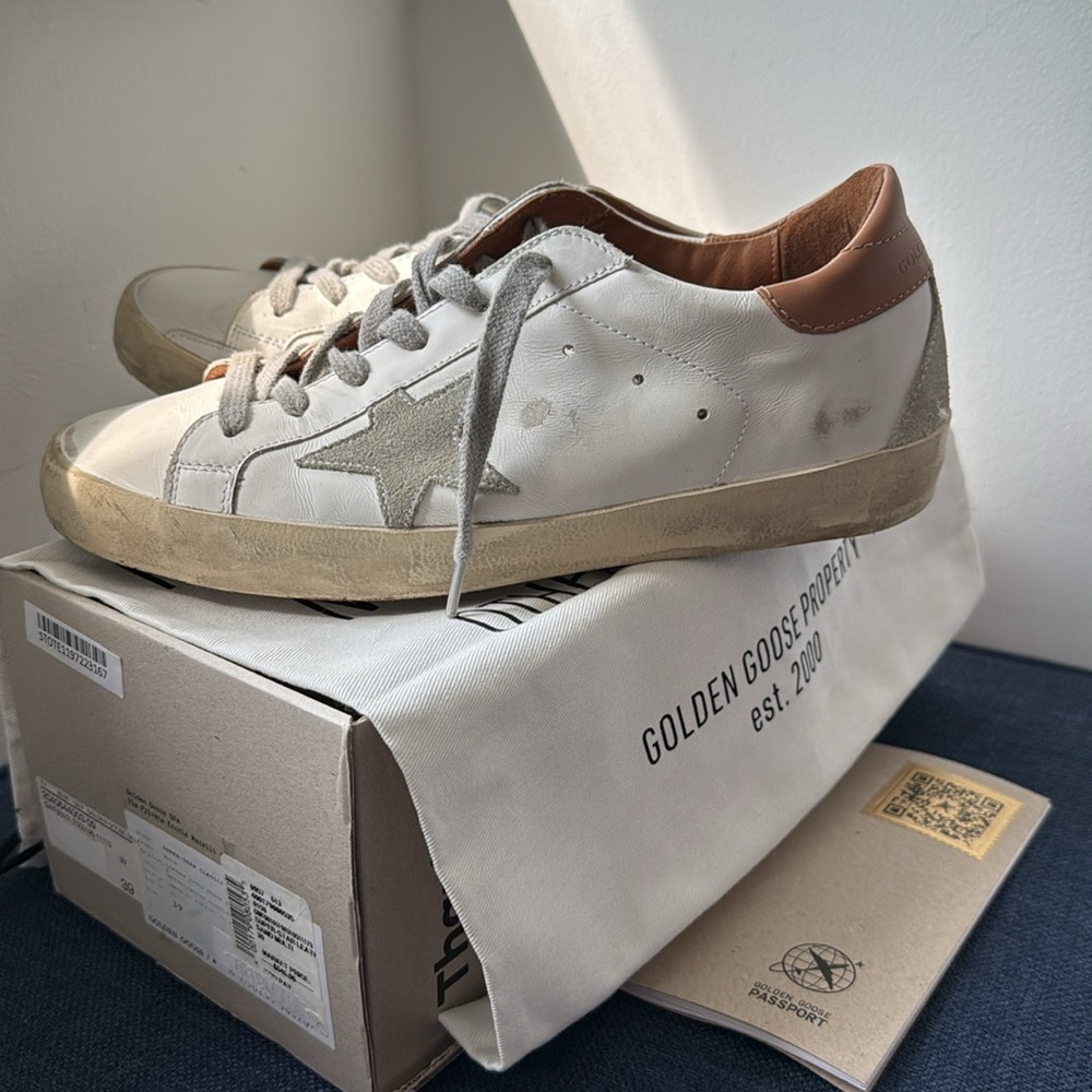 Golden Goose Deluxe Brand Superstar Brown Heel Tab 39 - Picture 10 of 10